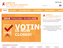 Tablet Screenshot of abbviecfscholarship.com